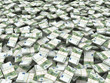 Wealth. Background from packs of euro