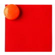 bouton magnet sur post-it rouge