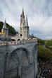 Les murs de Notre Dame du Rosaire à Lourdes