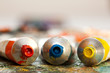 Tubes with paint