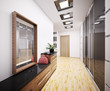 Modern Flur interior 3d Modern Flur interior 3d