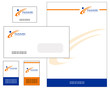 Kit carta intestata blu arancio 2