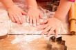 little girls baking and having fun, hands only little girls baking and having fun, hands only