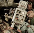 retro robot toys