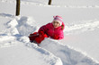 Girl on skis