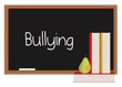 Bullying written in chalk on a chalkboard