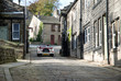 Old cobblestone Yorkshire village Old cobblestone Yorkshire village