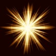 Golden ight burst, fireworks, lens flare