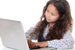 Foto: Mädchen mit Laptop Mädchen mit Laptop