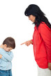 Mother argue her son