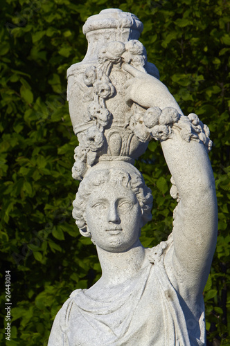 Photo: the detail of antique statue, Vienna, Schonbrunn garden the detail of antique statue, Vienna, Schonbrunn garden