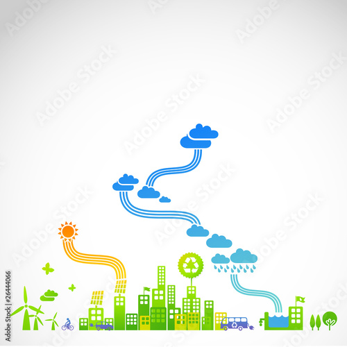 Vector: ecotown illustration ecotown illustration