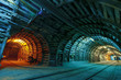 Corridor in a historical mine in Poland