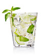 cold fresh lemonade. Isolated on white background cold fresh lemonade. Isolated on white background