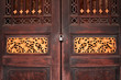 chinese style perforative wooden door