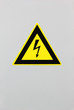 High voltage sign