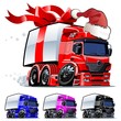 Vector Christmas truck one click repaint