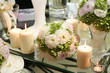 Flower and candle decoration
