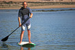 paddle boarder