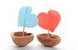 sailboats made of walnut