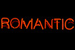 Romantic neon sign