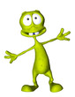 Alien Cartoon give me a hug