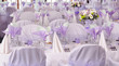 Purple wedding tables