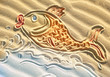 Designed and colored drowing of goldfish