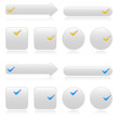 White buttons for web