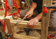 Photo: Filing a Wooden Chair Frame Filing a Wooden Chair Frame