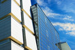 modern skyscraper on the blue sky