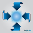 Blue arrow presentation brochure Blue arrow presentation brochure