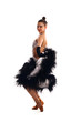 Woman with a beautiful dress