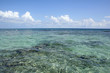 crystal clear water of the Caribbean sea
