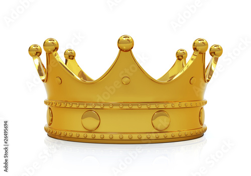 Illustration: Golden crown - front view Golden crown - front view