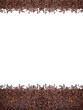 Brown roasted coffee beans