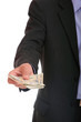 Business man is paying Business man is paying