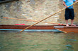 Wooden punts and poles Cambridge, England Wooden punts and poles Cambridge, England