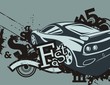 Grunge Automotive Background Grunge Automotive Background