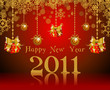 Happy New Year gifts and balls Happy New Year gifts and balls