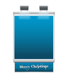 Cartello Natale Blu Cartello Natale Blu