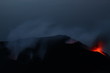 eruption of the volcano stromboli