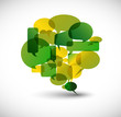 Big green speech bubble