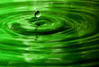 Drops of green or stop when the water drops.