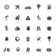 Black Web Icons - Travel
