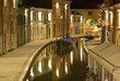Comacchio, notturna sul canale Comacchio, notturna sul canale