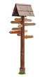 The index of directions isolated. Clipping path included.