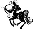 tattoo sagittarius. Astrology sign. Vector zodiac tattoo sagittarius. Astrology sign. Vector zodiac