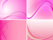 Pink Abstract Background Set