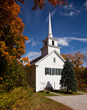 Vermont Church in Fall